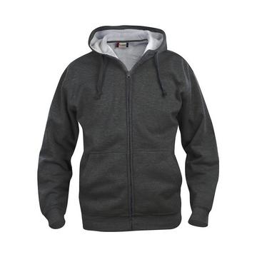 Basic Hoodie mit durchgehendem Reißverschluss