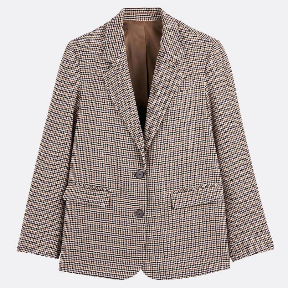 La Redoute Collections Karierter Straight Fit Blazer  
