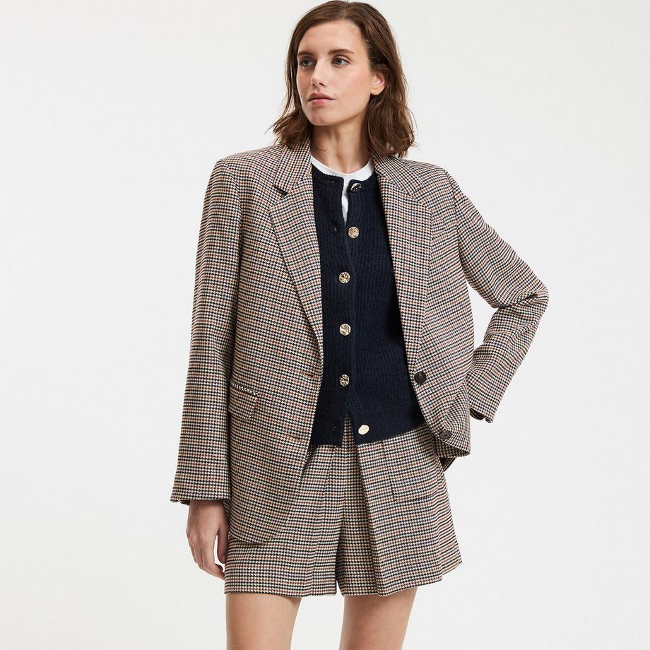 Karierter Blazer