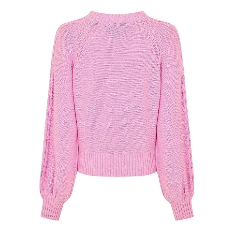FRENCH CONNECTION Maglione Lavorato a Maglia con Motivo a Trecce  