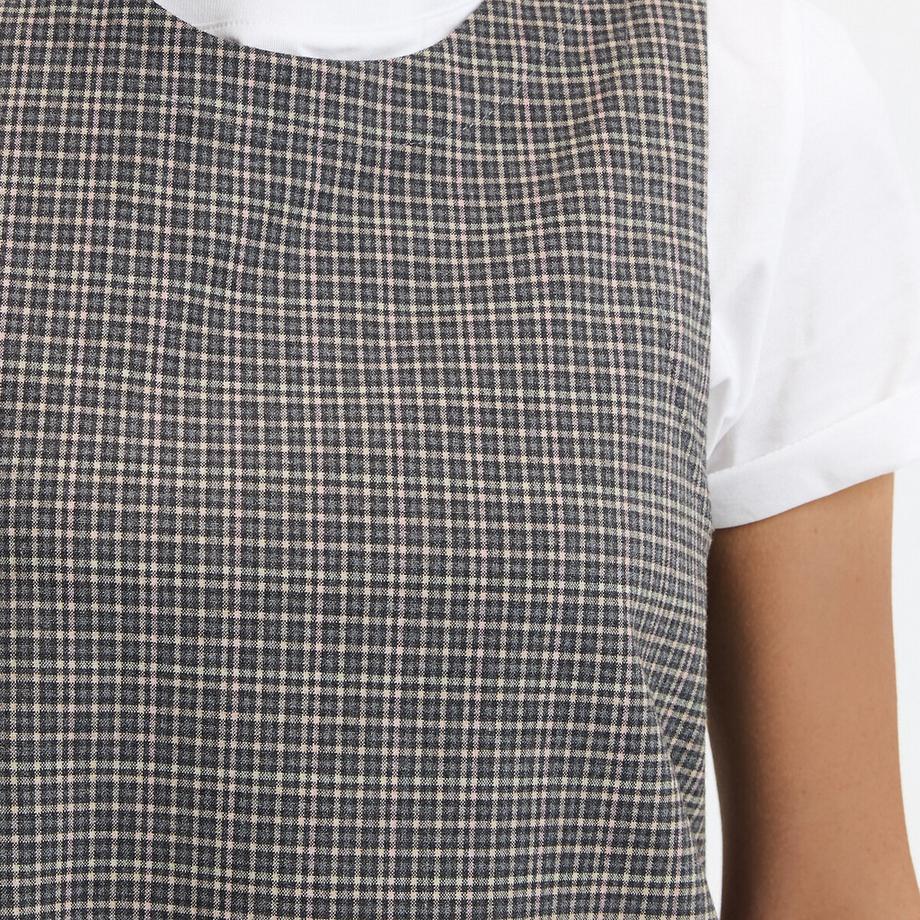 La Redoute Collections Robe courte à carreaux sans manches  