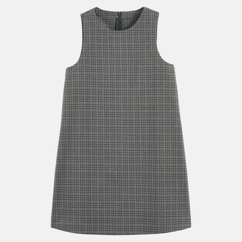 La Redoute Collections Robe courte à carreaux sans manches  
