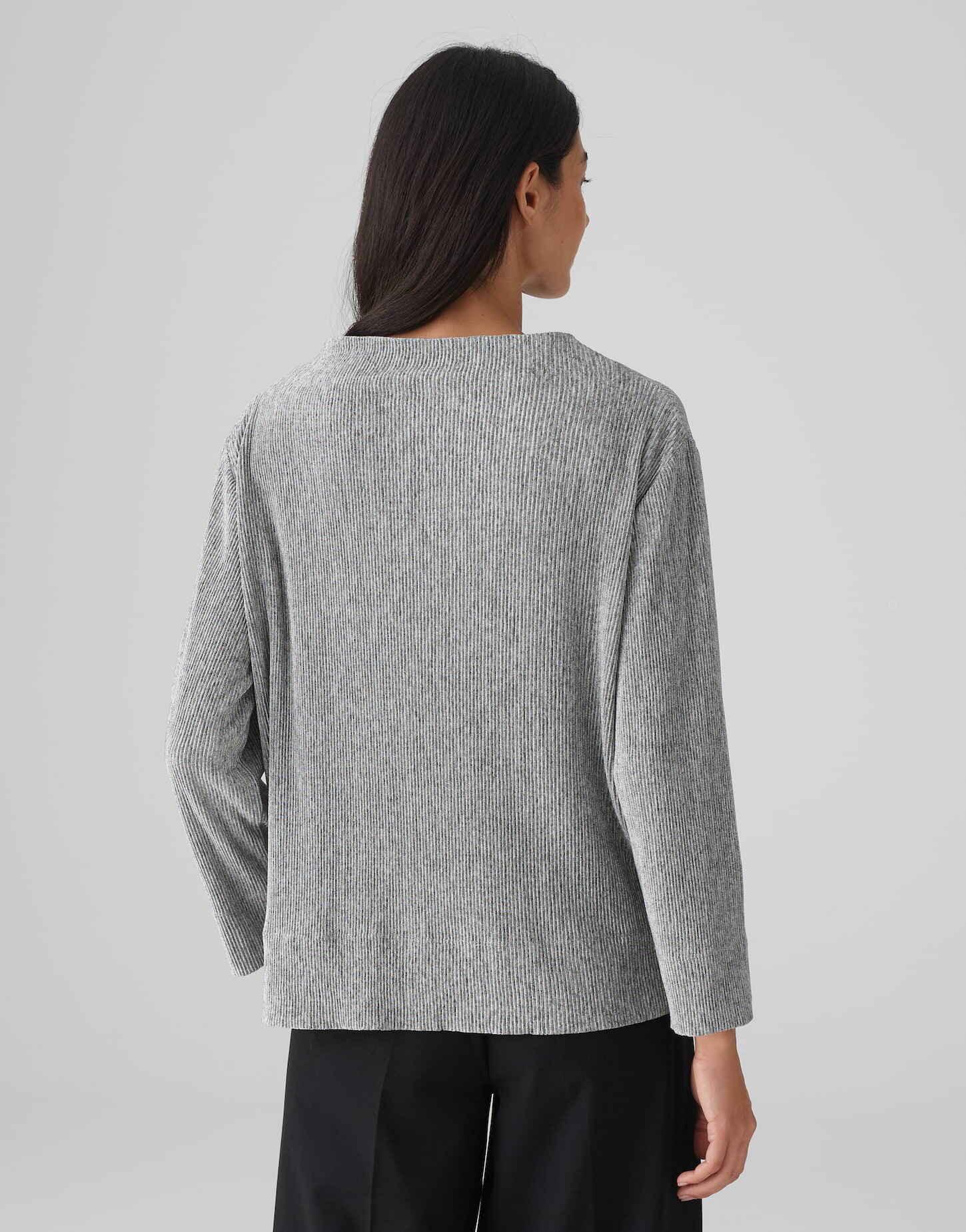 OPUS  Rippshirt Satalla Boxy Silhouette 