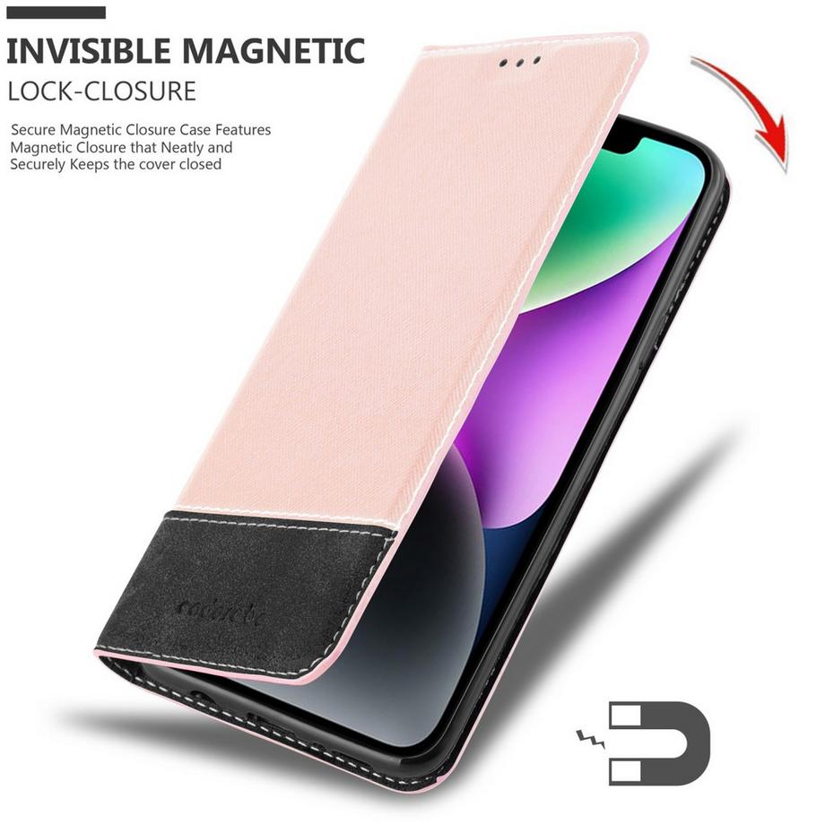 Cadorabo  Hülle für Apple iPhone 14 Magnetverschluss, Standfunktion 