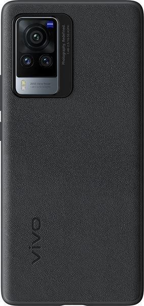 Image of Vivo Schwarze Ledertasche für Vivo X60 Pro Smartphone