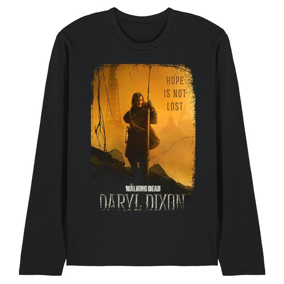 Maglietta Daryl Dixon Poster Manica Lunga