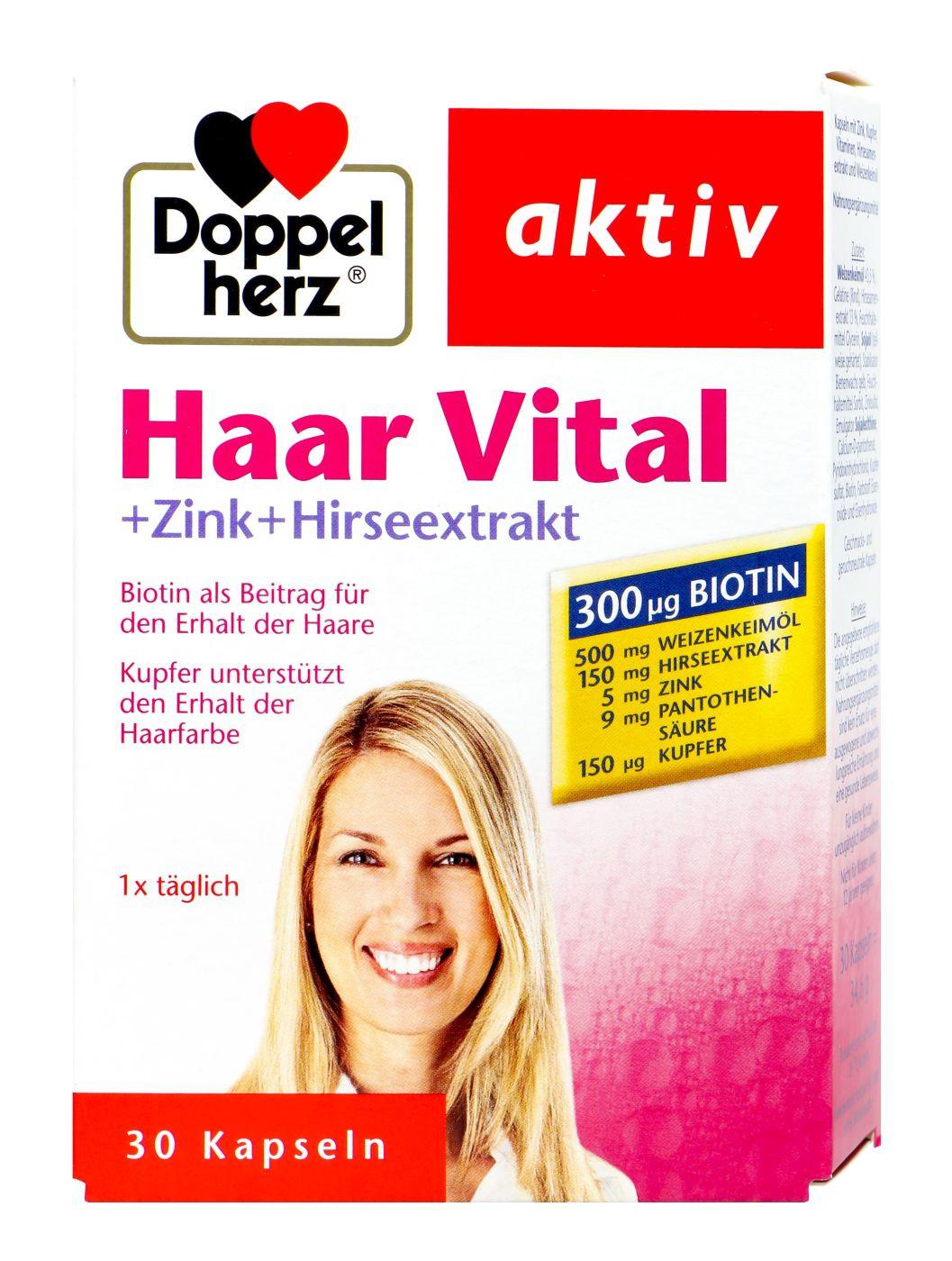 Doppelherz  Doppelherz Haar Vital Zink Hirseextrakt 