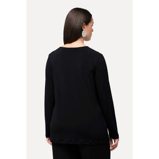 Ulla Popken Maglia Maniche Lunghe Cut-Out Scollo Asimmetrico  