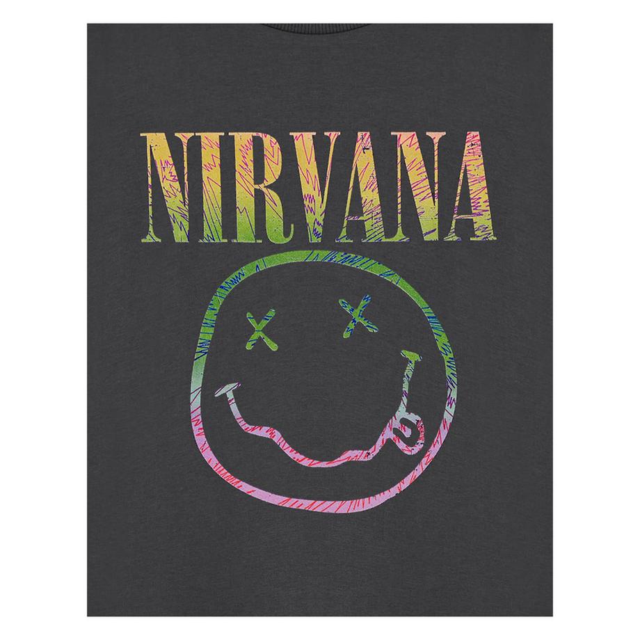 Nirvana  T-ShirtManches Courtes Motiftyle Logo Arcenciel 