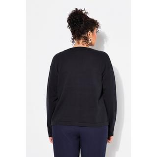 Ulla Popken Cardigan Doubleface Encolure V Manches Longues  