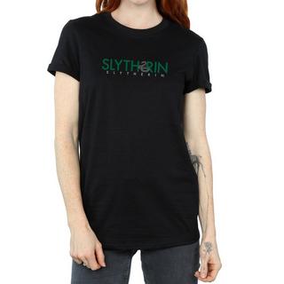 Harry Potter Slytherin T-Shirt Stampa Vestibilità Morbida  