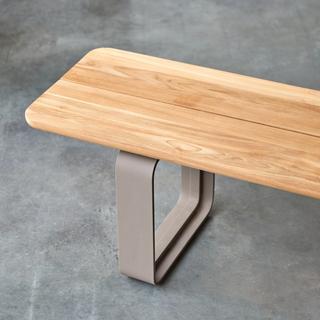 Tikamoon Bank aus Teak massiv und Aluminium Harper  