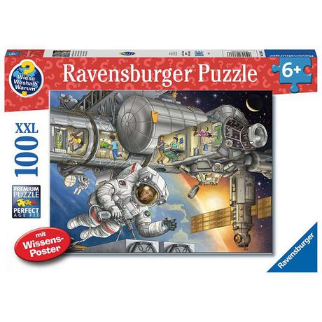 Ravensburger  Puzzle Auf der Weltraumstation (100XXL) 