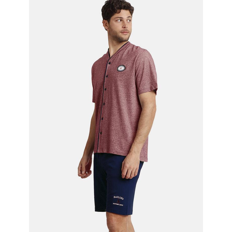 Admas Sailing Pyjama Shorts Shirt  