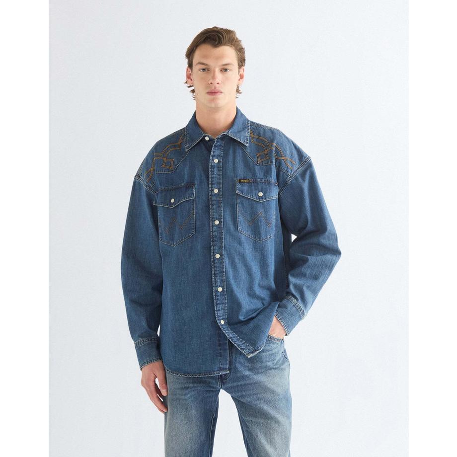 Chemise en jean Western