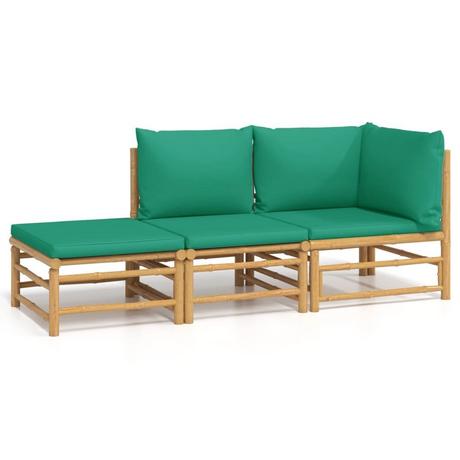 VidaXL Garten lounge set bambus  