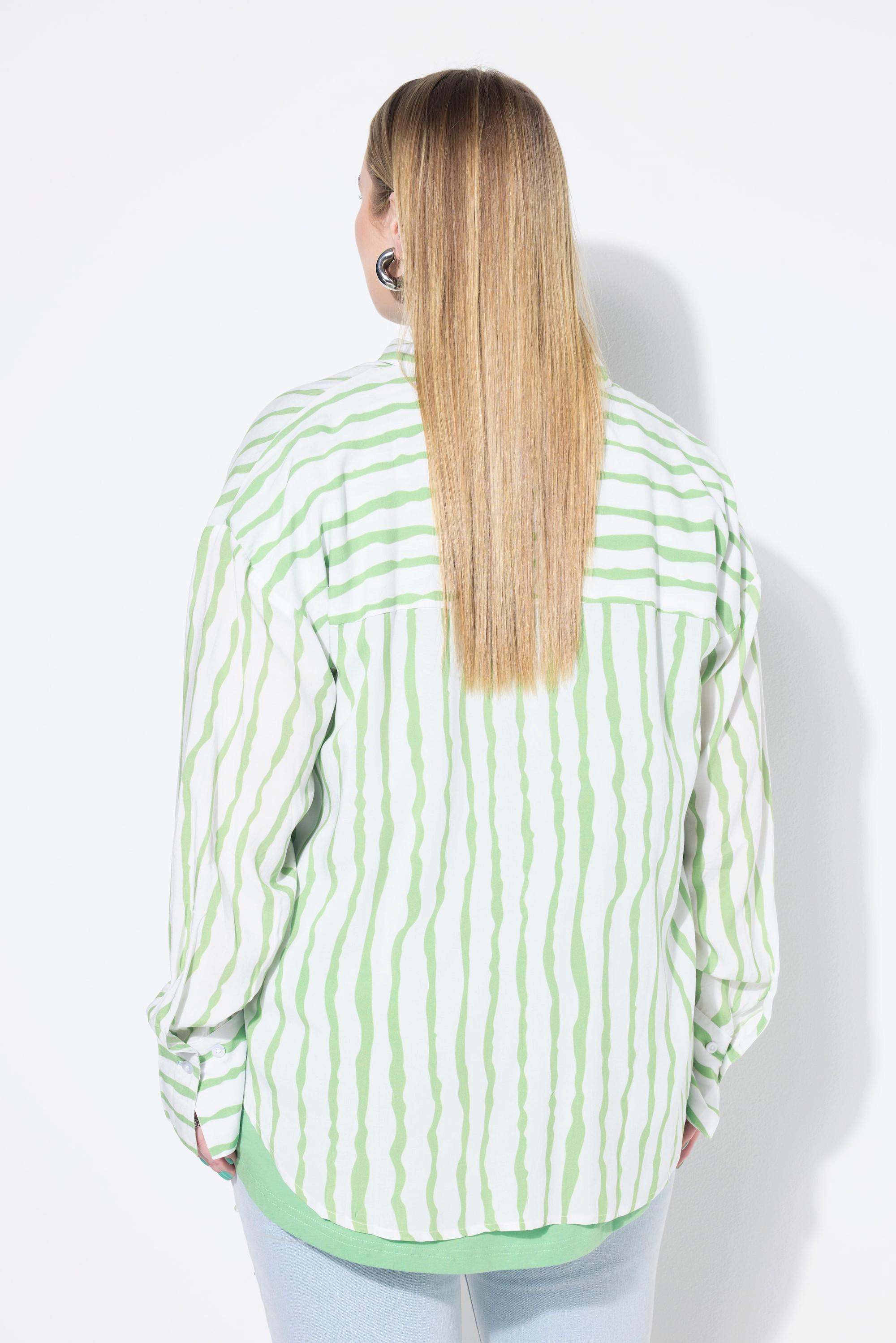 Studio Untold Oversized Hemdbluse Streifen  