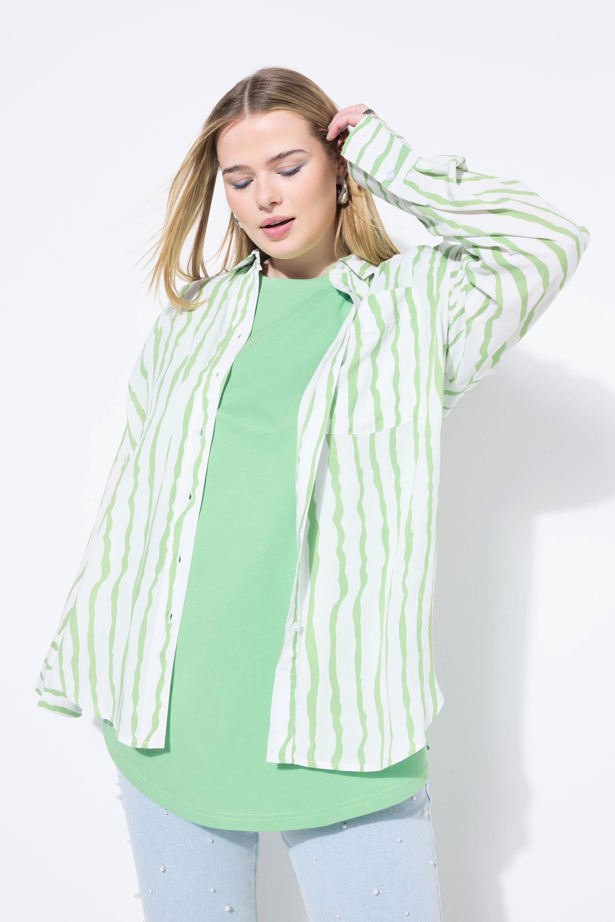 Studio Untold Oversized Hemdbluse Streifen  