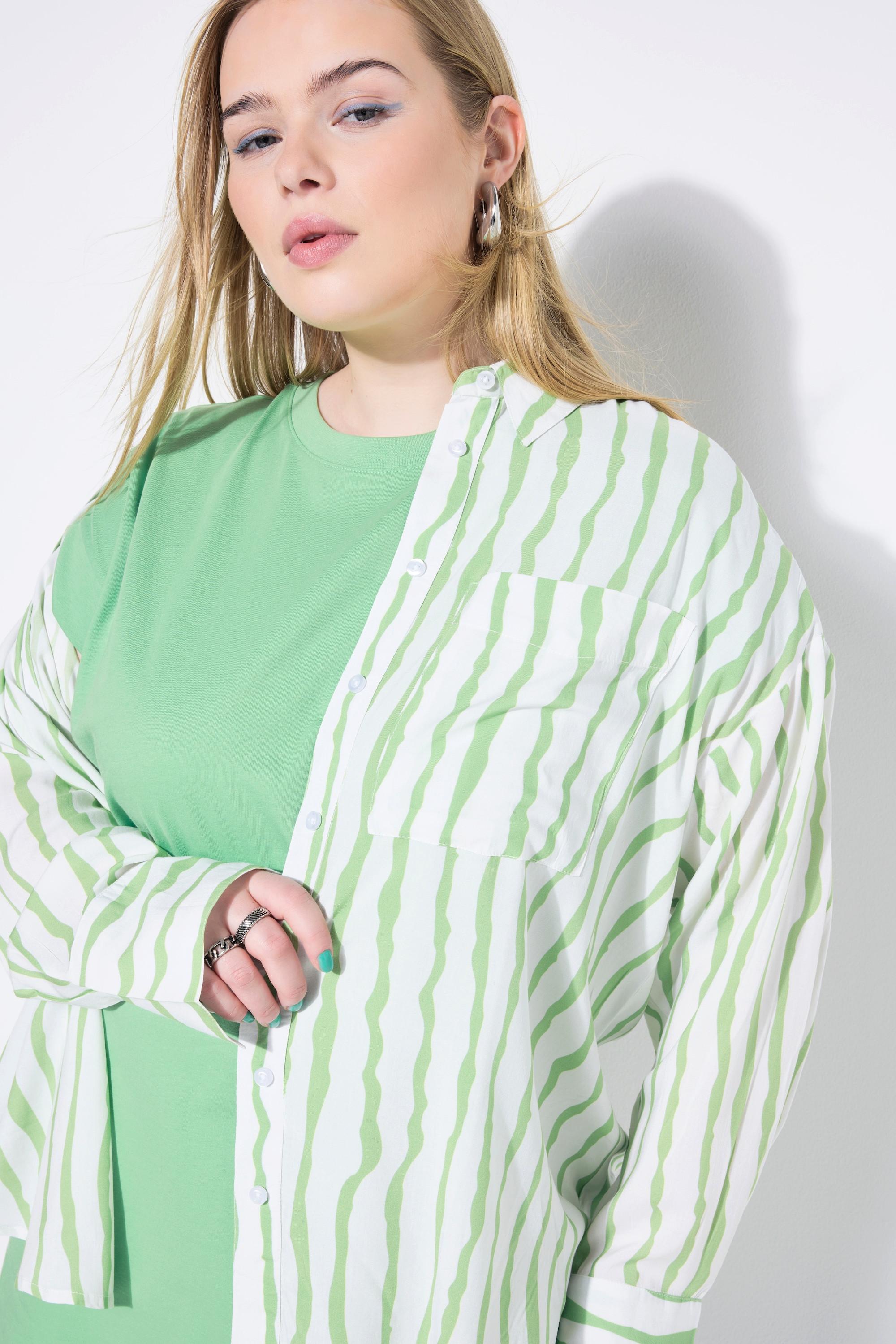 Studio Untold Oversized Hemdbluse Streifen  