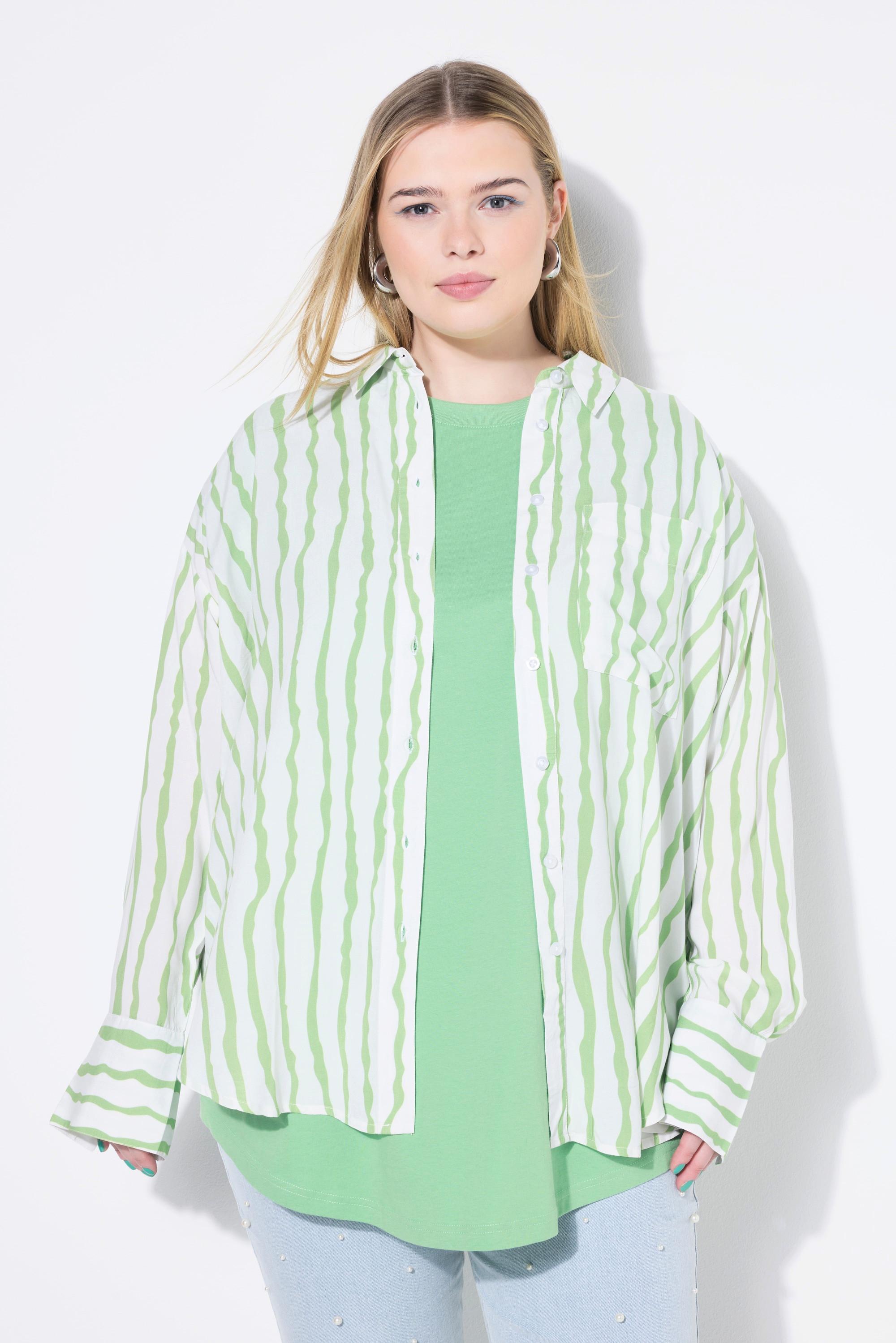 Studio Untold Oversized Hemdbluse Streifen  