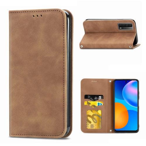 Cover-Discount  Custodia Huawei P Smart 2021 - Custodia Vintage Stand Flip 