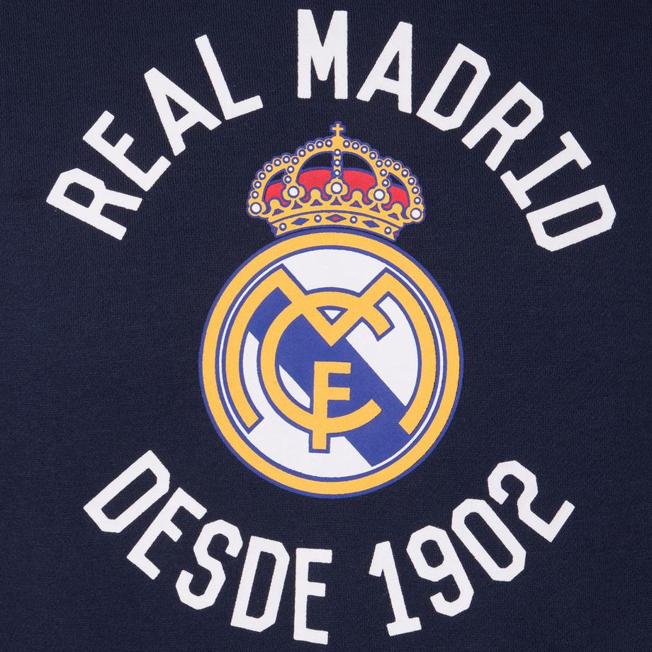 Real Madrid C.F.  Felpa Con Cappuccio E Zip Intera Pile 