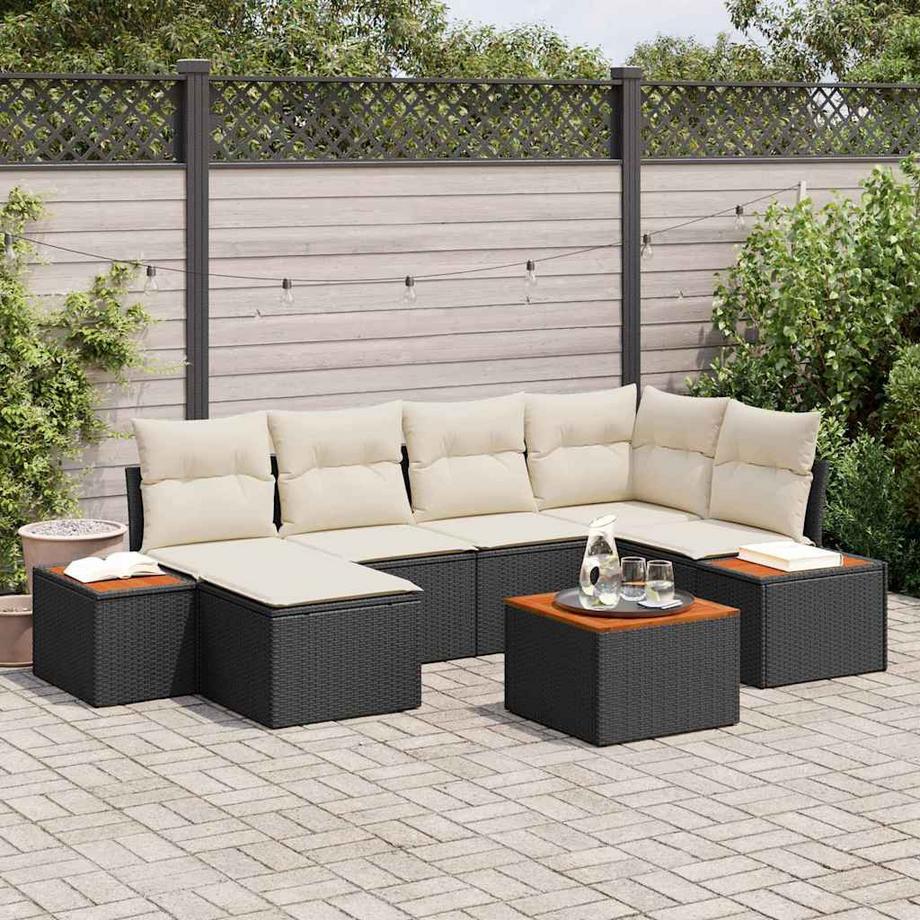 VidaXL Garten-sofa poly-rattan  
