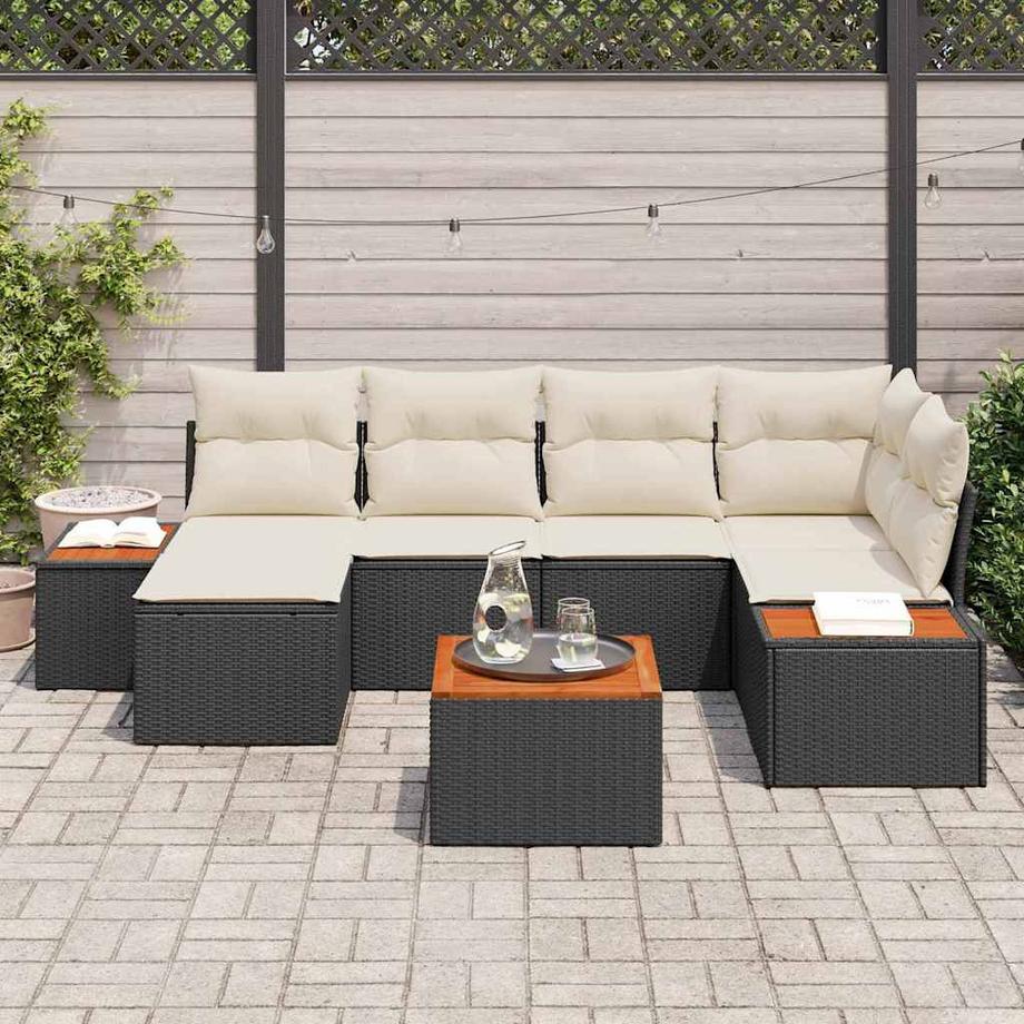 VidaXL Garten-sofa poly-rattan  
