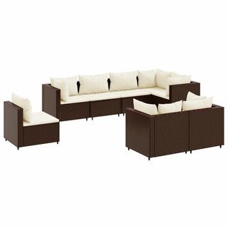 VidaXL set salotto da giardino Polirattan  