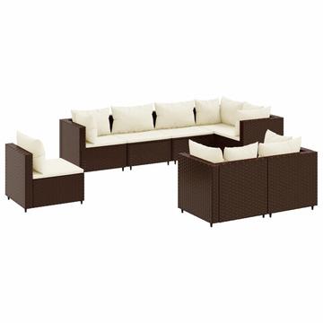 Garten lounge set poly-rattan