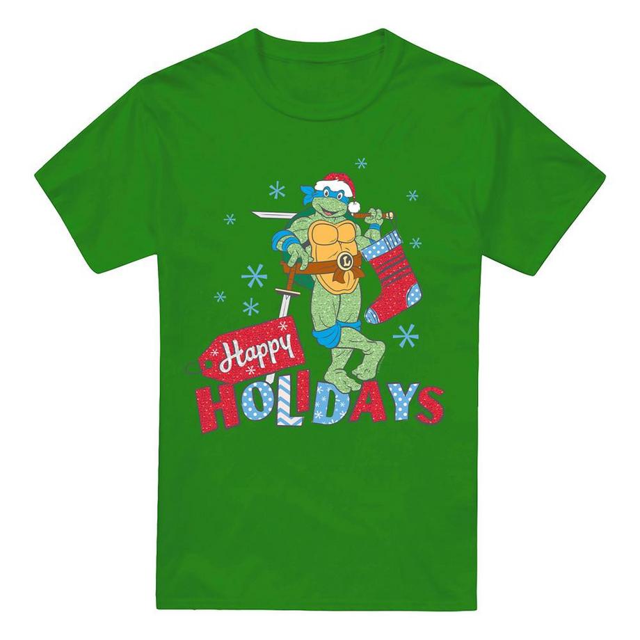 Happy Holiday Maglietta Natale Luccicante
