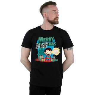 DC COMICS  Tshirt SUPER FRIENDS MERRY XRAYMAS 