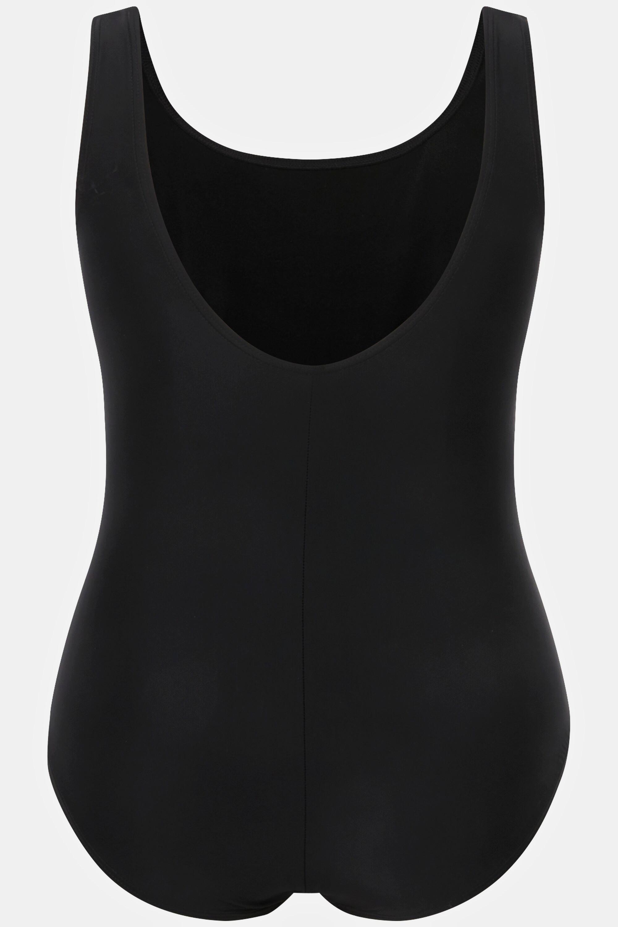 Ulla Popken Maillot de bain avec passepoils et bande sous poitrine  