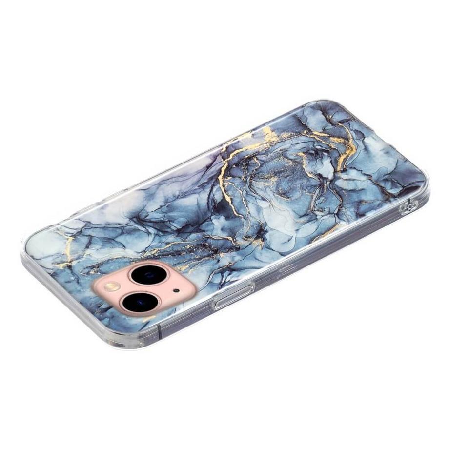 Cover-Discount  iPhone 15 Plus - Silikon Gummi Case Marble 