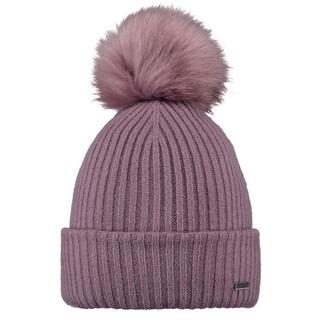 Barts Kenzie Gerippte Beanie mit Kunstfell-Pompon  