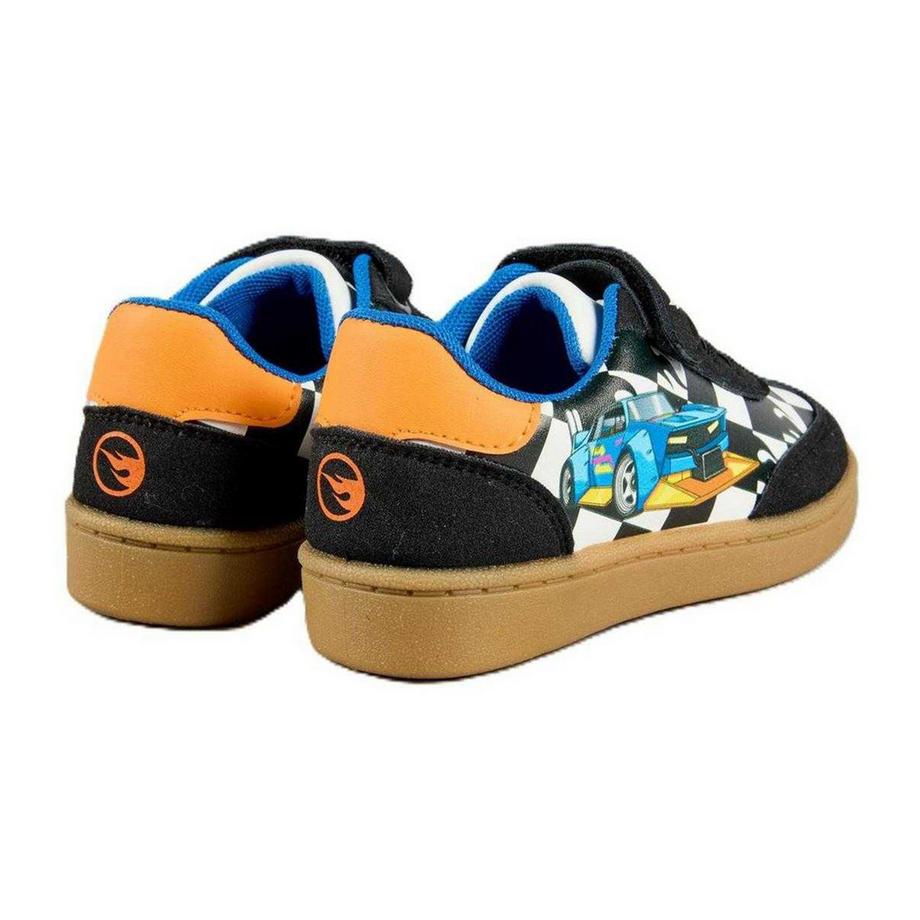 Hot Wheels Scarpe Sportive in Pelle Scamosciata con Stampa Auto  