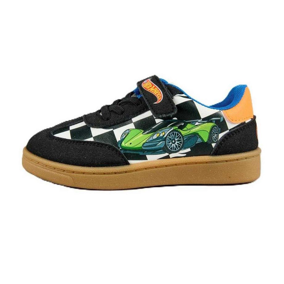 Hot Wheels Scarpe Sportive in Pelle Scamosciata con Stampa Auto  