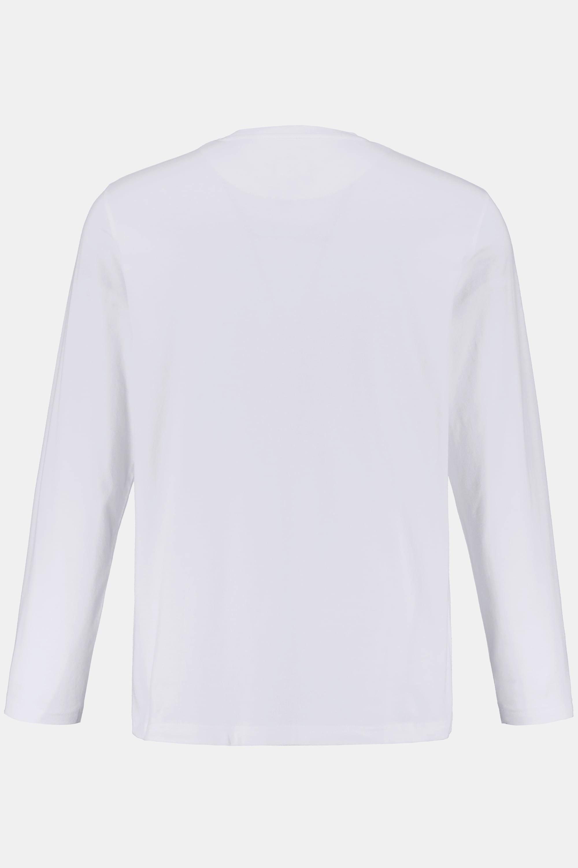 JP1880  Maglia basic a maniche lunghe bianco neve 