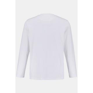 JP1880  Maglia basic a maniche lunghe bianco neve 