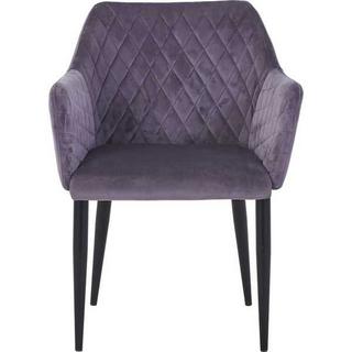 mutoni Fauteuil Sanna gris foncé (lot de 2)  