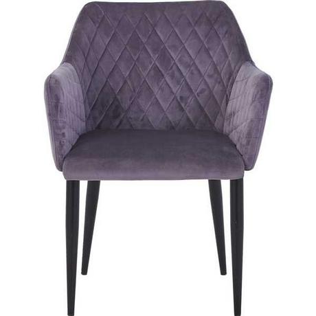 mutoni Fauteuil Sanna gris foncé (lot de 2)  