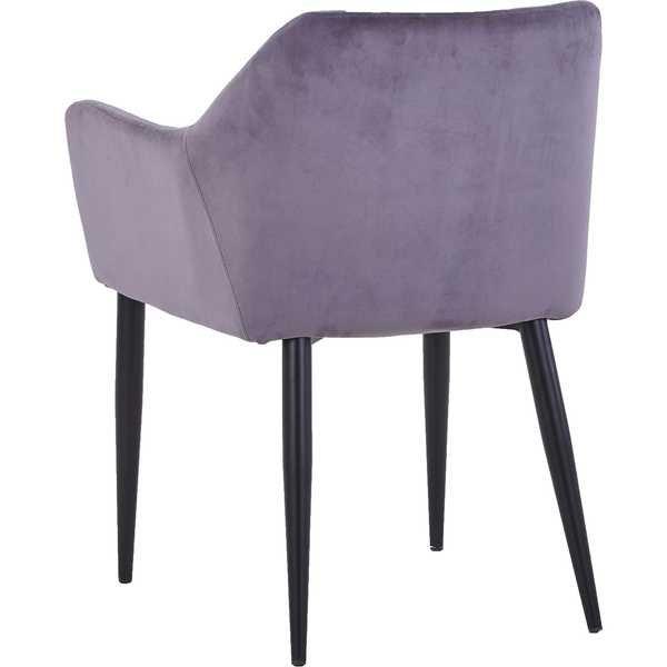 mutoni Fauteuil Sanna gris foncé (lot de 2)  