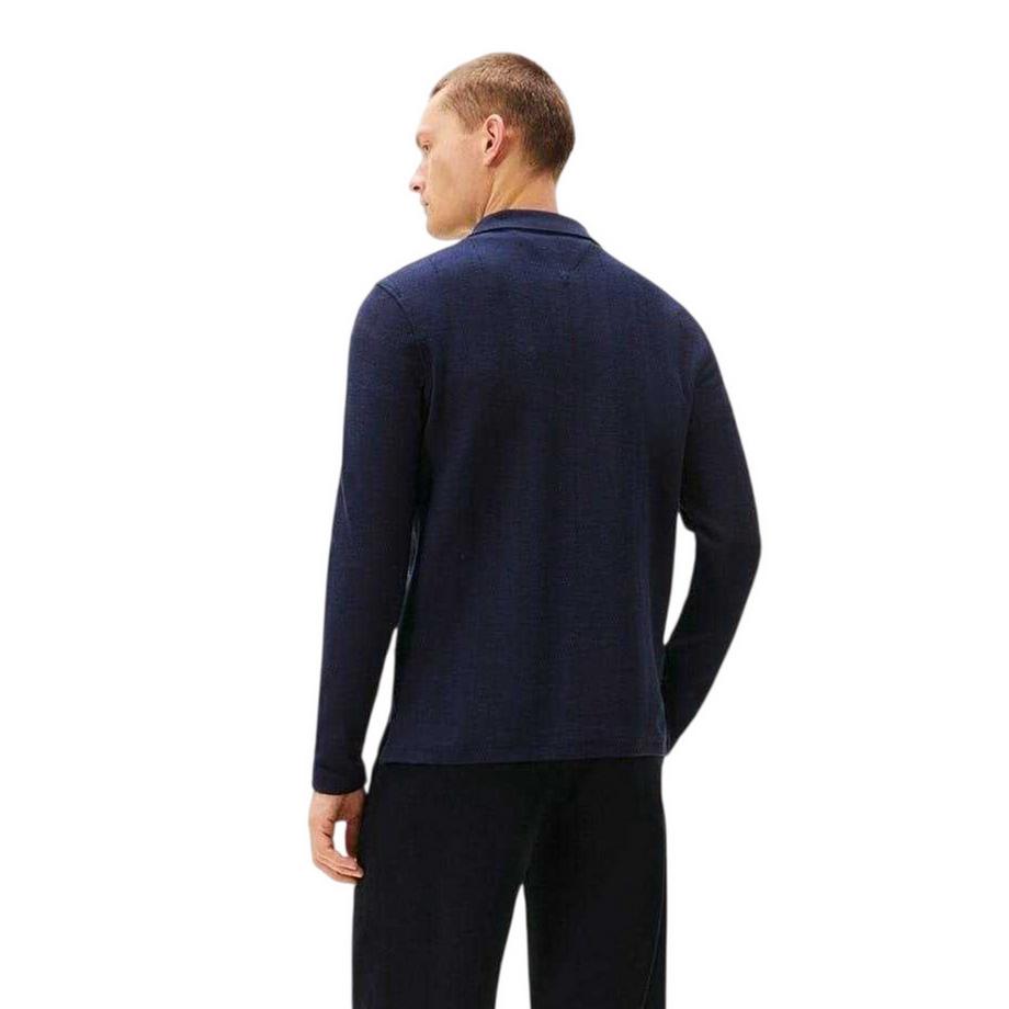 TOMMY HILFIGER  Poloshirt, Fischgrätmuster, Langärmlig 