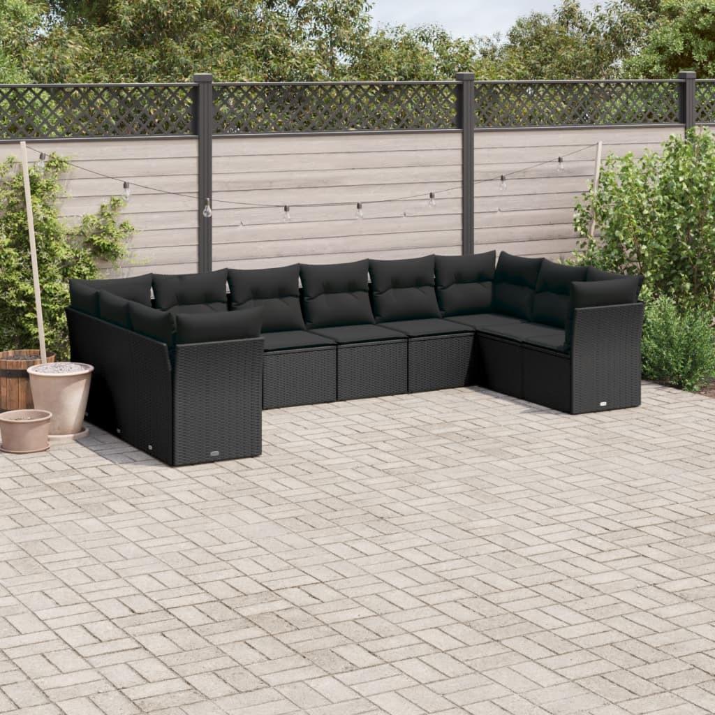 VidaXL set divano da giardino Polirattan  