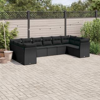 VidaXL set divano da giardino Polirattan  