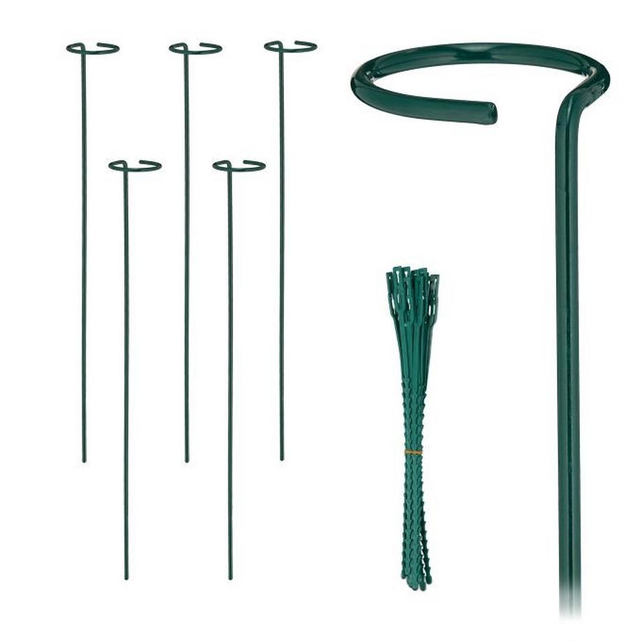 Northix  Pflanzenstützen aus Metall, 6er-Pack 