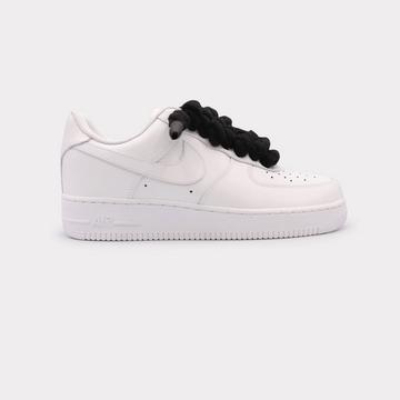 Nike Air Force 1 White - Rope Lace Black