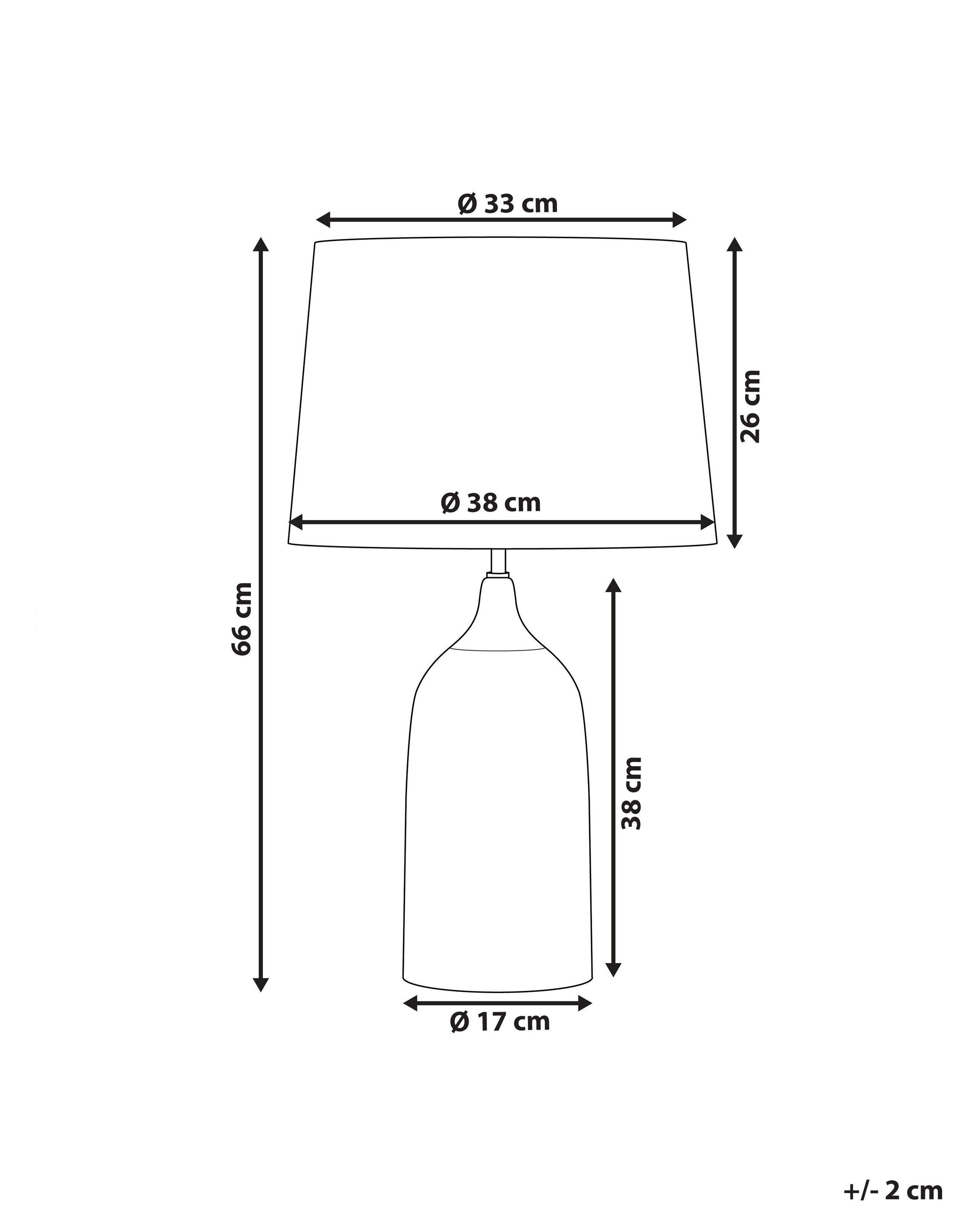 Beliani Lampe à poser en Céramique Moderne GEORGINA  