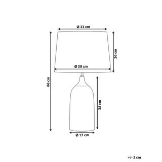 Beliani Lampe à poser en Céramique Moderne GEORGINA  