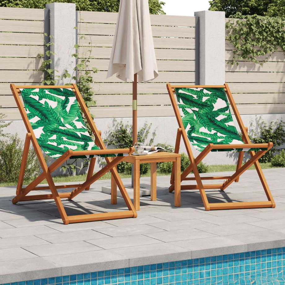 VidaXL Chaise de plage bois  